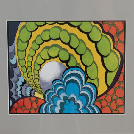 Abstract Color Matted Print  11x14