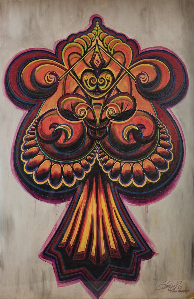 Ace of Spades 15.75x23.5 Canvas Giclée & 16" x 24" Signed Numbered Gloss Print