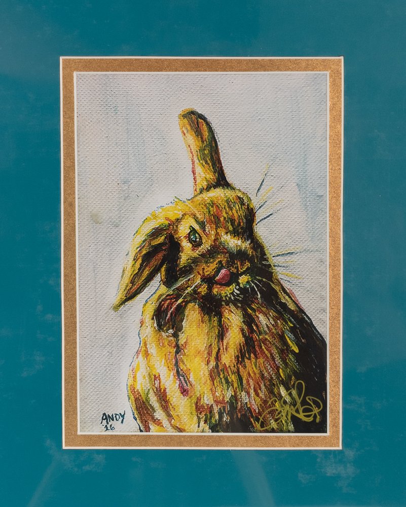 Bunny double Matted Print 11x14