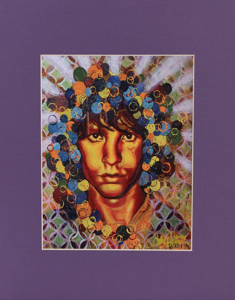 Jim Morrison Matted Print 11x14