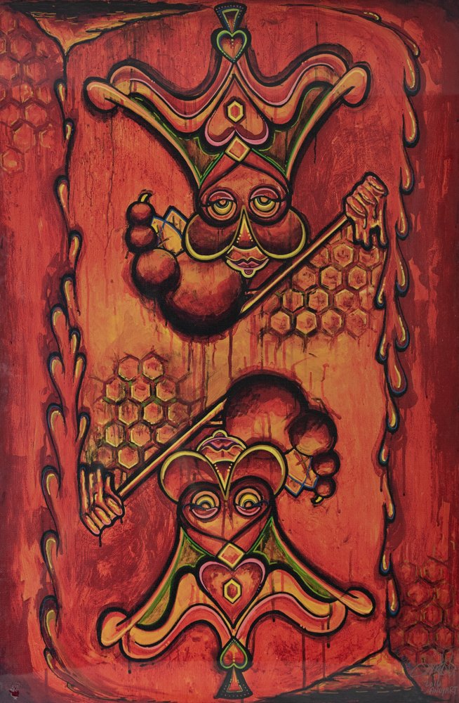 Queen Bee 15.75x23.5 Canvas Giclée/16x24 Signed and Numbered Prints