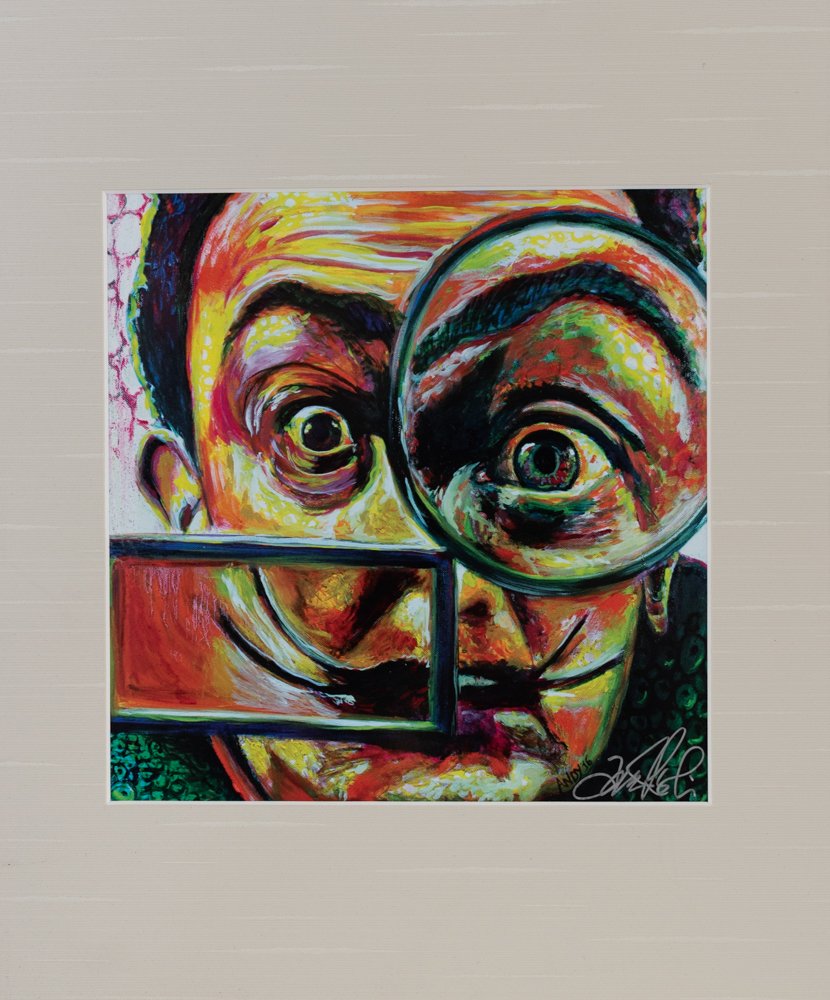 Salvador Dali Matted Print 11x14